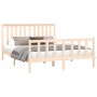 Giroletto con Testiera 150x200cm Legno Massello Pino King