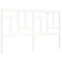 Giroletto con Testiera Bianco King Size in Legno Massello