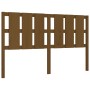 Giroletto con Testiera Miele King Size in Legno Massello