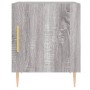 Comodini 2 pz Grigio Sonoma 40x40x50 cm in Legno Multistrato