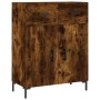 Credenza Rovere Fumo 69,5x34x90 cm in Legno Multistrato