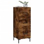 Credenza Rovere Fumo 34,5x34x90 cm in Legno Multistrato