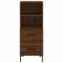 Credenza Rovere Marrone 34,5x34x90 cm in Legno Multistrato