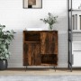 Credenza Rovere Fumo 60x35x70 cm in Legno Multistrato