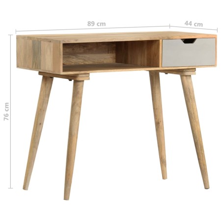 Tavolo Consolle 89x44x76 cm in Legno Massello di Mango