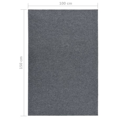 Tappeto Corsia Acchiappa Polvere 100x150 cm Grigio