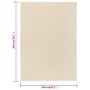 Tappeto a Pelo Corto 140x200 cm Crema