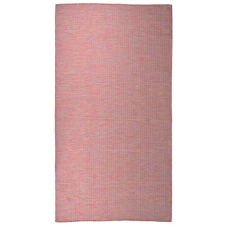 Tappeto da Esterni a Tessitura Piatta 80x150 cm Rosso