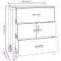 Credenza 62x38x70 cm in Legno Multistrato