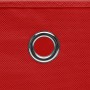 Scatole Portaoggetti 10pz Rosse 32x32x32 cm Tessuto