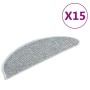 Tappeti Autoadesivi Scale Aspetto Sisal 15 pz 65x21x4 cm Blu