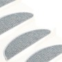 Tappeti Autoadesivi Scale Aspetto Sisal 15 pz 65x21x4 cm Blu