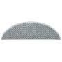 Tappeti Autoadesivi Scale Aspetto Sisal 15 pz 65x21x4 cm Blu