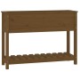 Fioriera con Mensola Miele 111,5x34,5x81 cm Legno Massello Pino