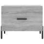 Tavolino da Salotto Grigio Sonoma 50x50x40 cm Legno Multistrato