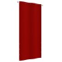 Paravento per Balcone Rosso 100x240 cm in Tessuto Oxford