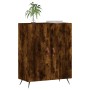 Credenza Rovere Fumo 69,5x34x90 cm in Legno Multistrato