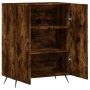 Credenza Rovere Fumo 69,5x34x90 cm in Legno Multistrato