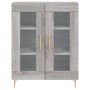 Credenza Grigio Sonoma 69,5x34x90 cm in Legno Multistrato