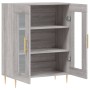 Credenza Grigio Sonoma 69,5x34x90 cm in Legno Multistrato