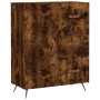 Credenza Rovere Fumo 69,5x34x90 cm in Legno Multistrato