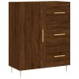 Credenza Rovere Marrone 69,5x34x90 cm in Legno Multistrato