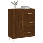 Credenza Rovere Marrone 69,5x34x90 cm in Legno Multistrato