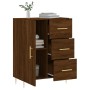 Credenza Rovere Marrone 69,5x34x90 cm in Legno Multistrato