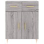 Credenza Grigio Sonoma 69,5x34x90 cm in Legno Multistrato