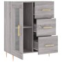 Credenza Grigio Sonoma 69,5x34x90 cm in Legno Multistrato