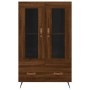 Credenza Rovere Marrone 69,5x31x115 cm in Legno Multistrato
