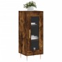 Credenza Rovere Fumo 34,5x34x90 cm in Legno Multistrato