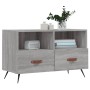 Mobile Porta TV Grigio Sonoma 80x36x50 cm in Legno Multistrato