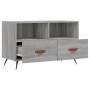 Mobile Porta TV Grigio Sonoma 80x36x50 cm in Legno Multistrato