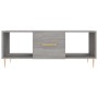 Tavolino da Salotto Grigio Sonoma 102x50x40cm Legno Multistrato