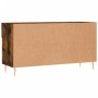 Panca Porta Scarpe Rovere Fumo 102x35x55 cm Legno Multistrato