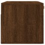 Mobile a Parete Rovere Marrone 80x36,5x35 cm Legno Multistrato