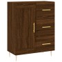 Credenza Rovere Marrone 69,5x34x90 cm in Legno Multistrato