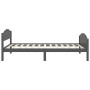 Giroletto Grigio Scuro in Legno Massello di Pino 90x200 cm