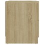 Comodini 2 pz Rovere Sonoma 40x40x50 cm in Legno Multistrato