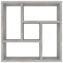 Scaffale a Parete Grigio Cemento 45,1x16x45,1 Legno Multistrato