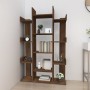 Libreria Rovere Marrone 86x25,5x140 cm in Legno Multistrato