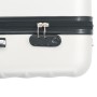 Set Trolley a Custodia Rigida 3 pz Argento Lucido in ABS