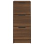 Credenza Rovere Marrone 30x30x70 cm in Legno Multistrato