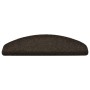 Tappetini per Scale 15 pz Marrone Scuro 65x21x4 cm Agugliati