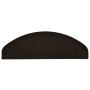 Tappetini per Scale 15 pz Marrone Scuro 65x21x4 cm Agugliati