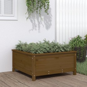 Fioriera da Giardino Miele 82,5x82,5x39 cm Legno Massello Pino