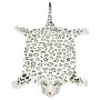 Tappeto di Peluche a Forma di Leopardo 139 cm Bianco