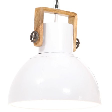 Lampada a Sospensione Industriale 25 W Bianca Rotonda 40 cm E27