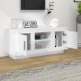 Mobile Porta TV Bianco 102x35x45 cm in Legno Multistrato